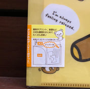 Kawaii Import Rilakkuma Always Relaxed 6 + 1 Sliding Zip Lock Pockets A4 Plastic File Folder Kawaii Gifts 4974413674652