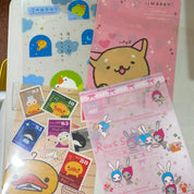 Kawaii Import San-x Assorted Characters Vinyl A4 File Folders 4-Packs Kawaii Gifts 73872342