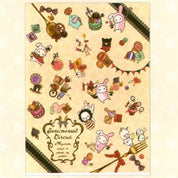 San-X Sentimental Circus A4 2-Pocket Plastic File Folder: Ribbons