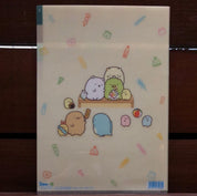 Kawaii Import Sumikko Gurashi Street Food Carnival 5-Index A4 Plastic File Folder Kawaii Gifts 4974413670364