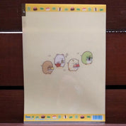 Kawaii Import Sumikko Gurashi Sushi Round Table 5-Index A4 Plastic File Folder Kawaii Gifts 4974413652308
