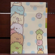 Kawaii Import Sumikko Gurashi Tall & Short Stacks 5-Index A4 Plastic File Folder Kawaii Gifts 4974413662345