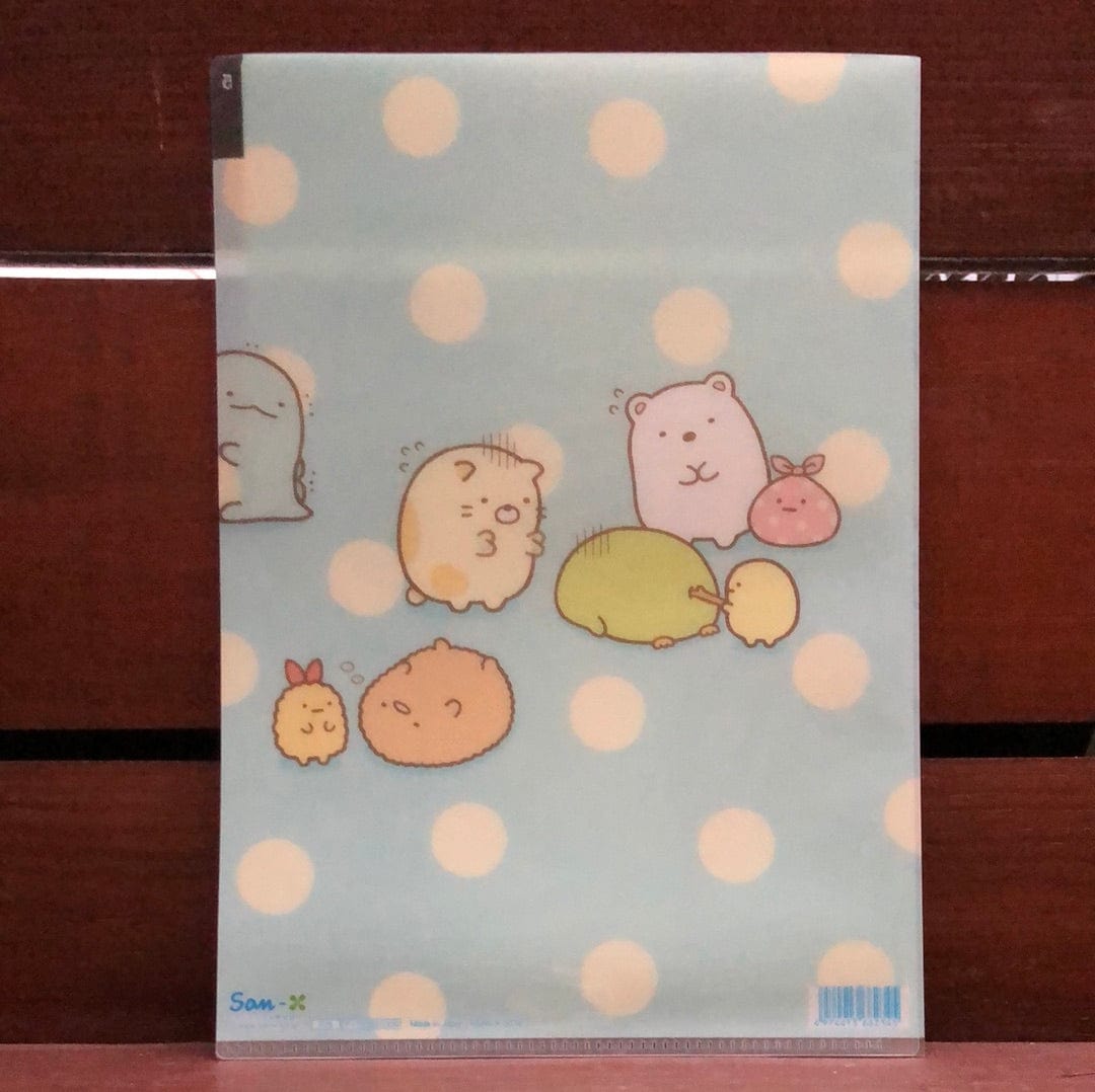 Kawaii Import Sumikko Gurashi Tall & Short Stacks 5-Index A4 Plastic File Folder Kawaii Gifts 4974413662345
