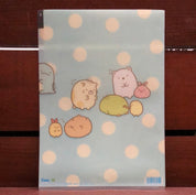 Kawaii Import Sumikko Gurashi Tall & Short Stacks 5-Index A4 Plastic File Folder Kawaii Gifts 4974413662345