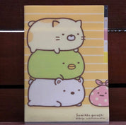Kawaii Import Sumikko Gurashi Triple Stacks 5-Index A4 Plastic File Folder Kawaii Gifts 4974413662352