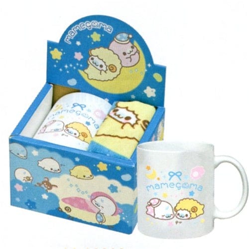 San-X Mamegoma Goodnight Baby Mug and Wash Cloth Set