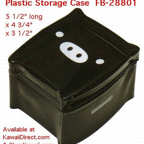 San-X Monokuro Boo Plastic Storage Case: Black