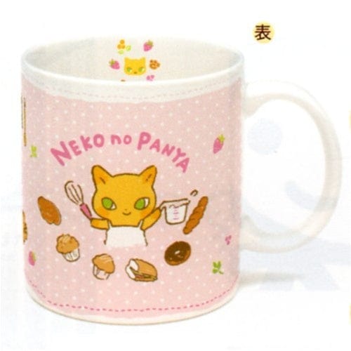 San-X Neko no Panya Bakery Cat Mug: Pink