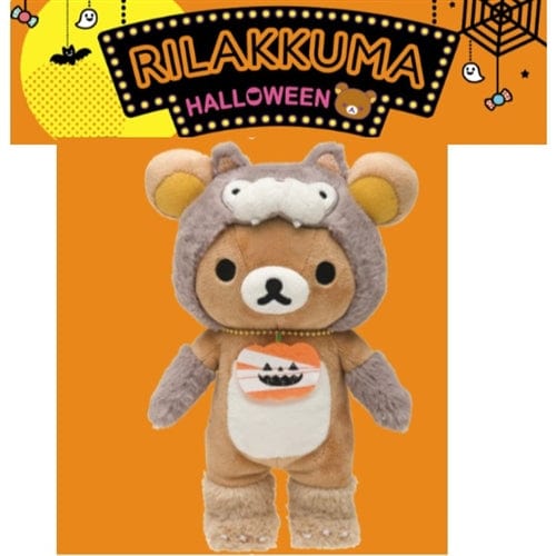 San-X Rilakkuma Halloween 8.2" Plush: Relax Bear in Werewolf Costume