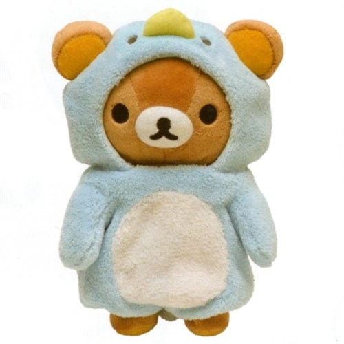 San-X Rilakkuma Shima Shima Everyday 8.2" Plush: Relax Bear in a Penguin Suit