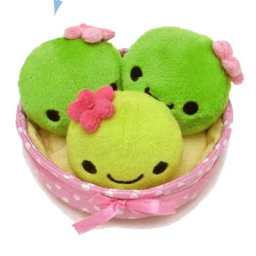 San-X Sabo Kappa Cactus 4" Plush in a Pot with Air Freshner: Three Buddies