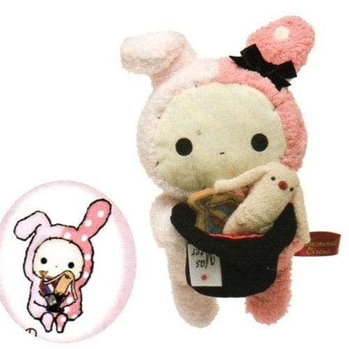 San-X Sentimental Circus 10" Plush: Shappo the Ring Master Holding a Hat and Toto
