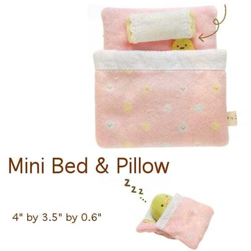 San-X Sumikko Gurashi "Things in the Corner" 4" Bed and Pillow 