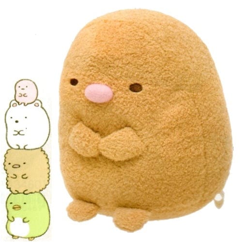 San-X Sumikko Gurashi "Things in the Corner" 5.5" Plush: Ton Katsu Fried Pork Cutlet