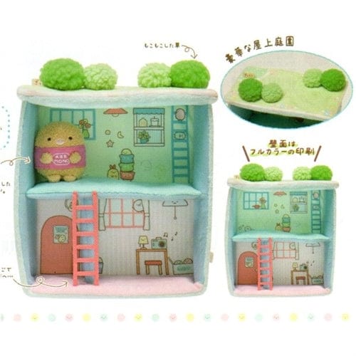 San-X Sumikko Gurashi "Things in the Corner" Tonkatsu's 8.6" Townhouse with Rooftop Garden