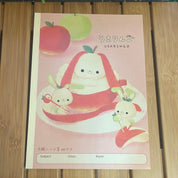 Kawaii Import Apple Bunny B5 Kanji Graph Notebook Kawaii Gifts 4935124029438