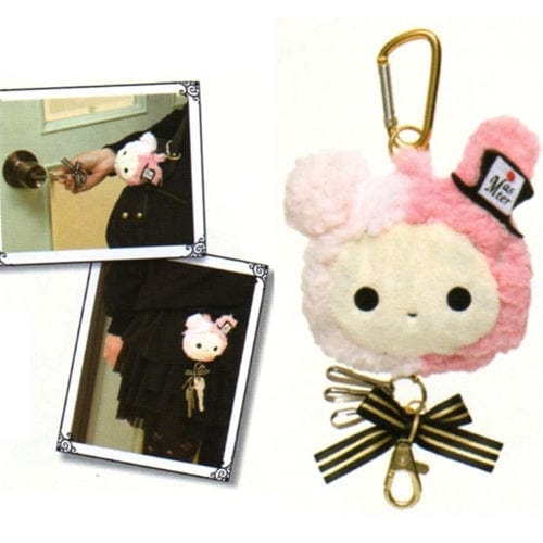 San-X Sentimental Circus Retractable Key Chain with Caribiner: Shappo The Ring Master