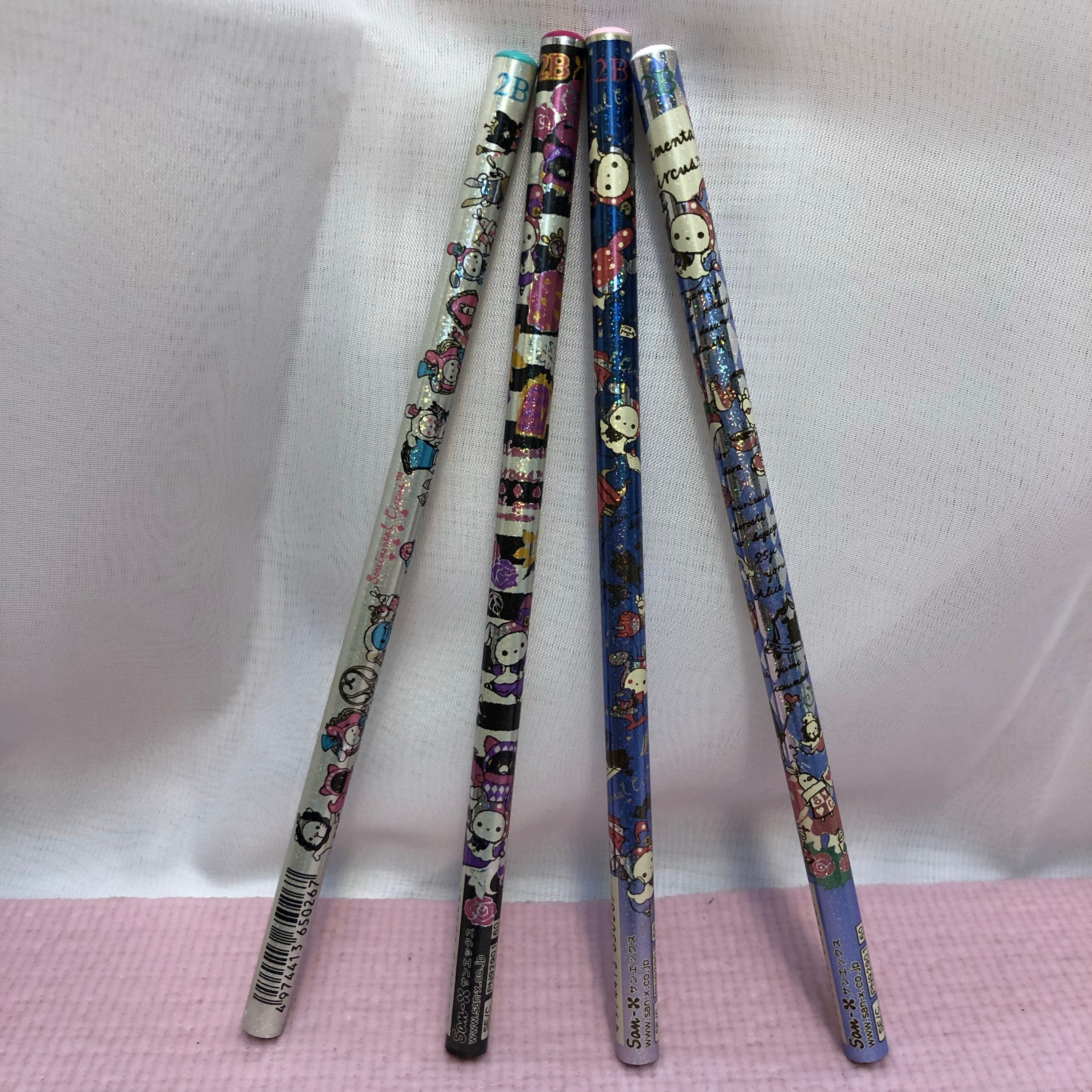Kawaii Import San-X Sentimental Circus Alice 2B Lead Pencils: Complete 4-Piece Set (2015) Kawaii Gifts 4974413650267