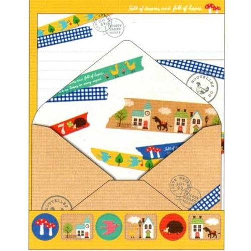 Crux Masking Tape Country Letter Set with Seal Stickers