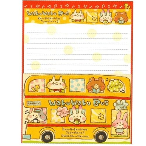 Crux Waku Waku Bus Letter Set with Seal Stickers