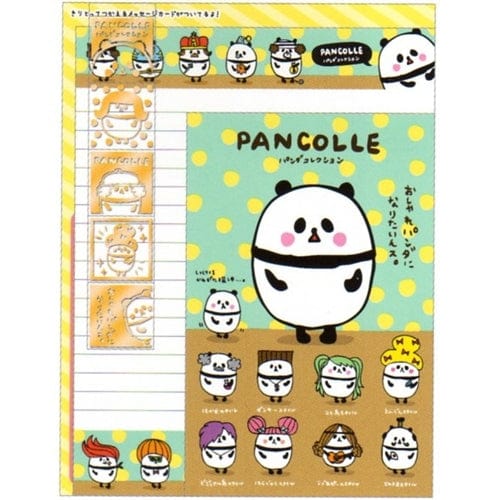 Kamio Pancolle Pandas Letter Set with Seal Stickers