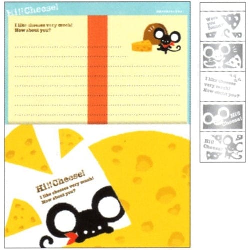 Mind Wave Hi!! Cheese! Happy Mouse Letter Set with Seal Stickers