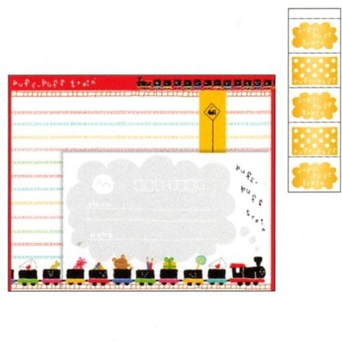 Mind Wave Letter Set with Stickers: Puff Puff Trains