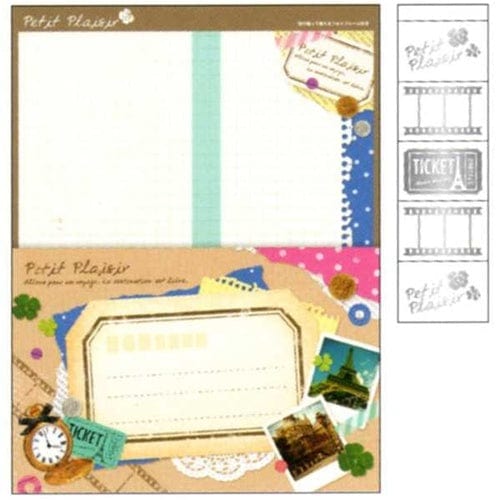 Mind Wave Petie Plaisir Letter Set with Seal Stickers