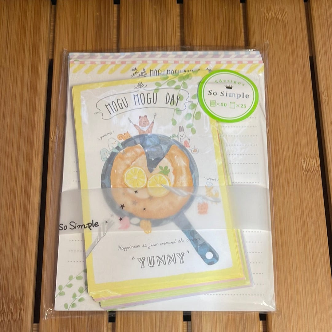 Kawaii Import Mogu Mogu Breakfast Day Letter Set Kawaii Gifts 4935124083508