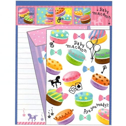 Q-Lia Baby Macaron Letter Set with Seal Stickers