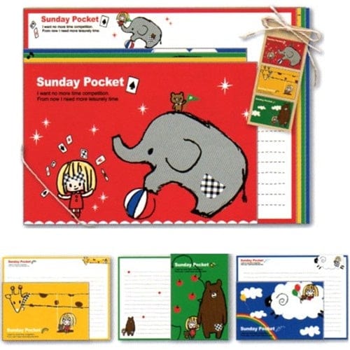 Q-Lia Spoonful Quad Letter Set: Sunday Pocket