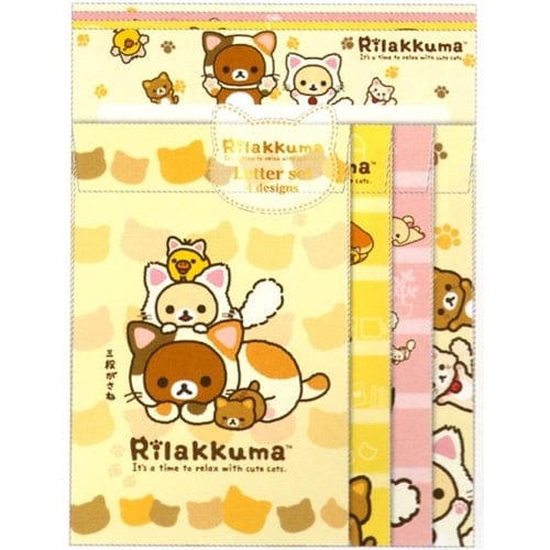 San-X Rilakku Cat Quad Letter Set: Yellow