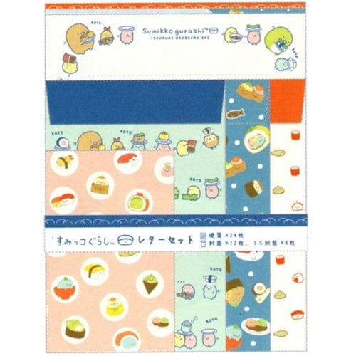San-X Sumikko Gurashi "Things in the Corner" Sushi House Triple Letter Set