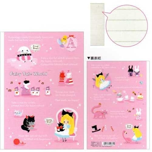 Kamio Fairy Tale World Alice in Wonderland B5 Ruled Notebook