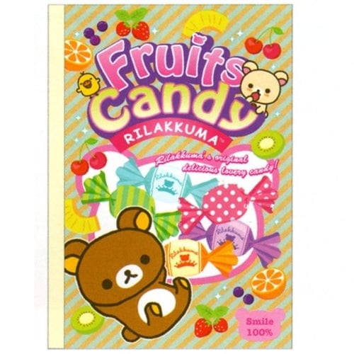 San-X Rilakku Market Rilakkuma Fruits Candy B5 Lined Notebook
