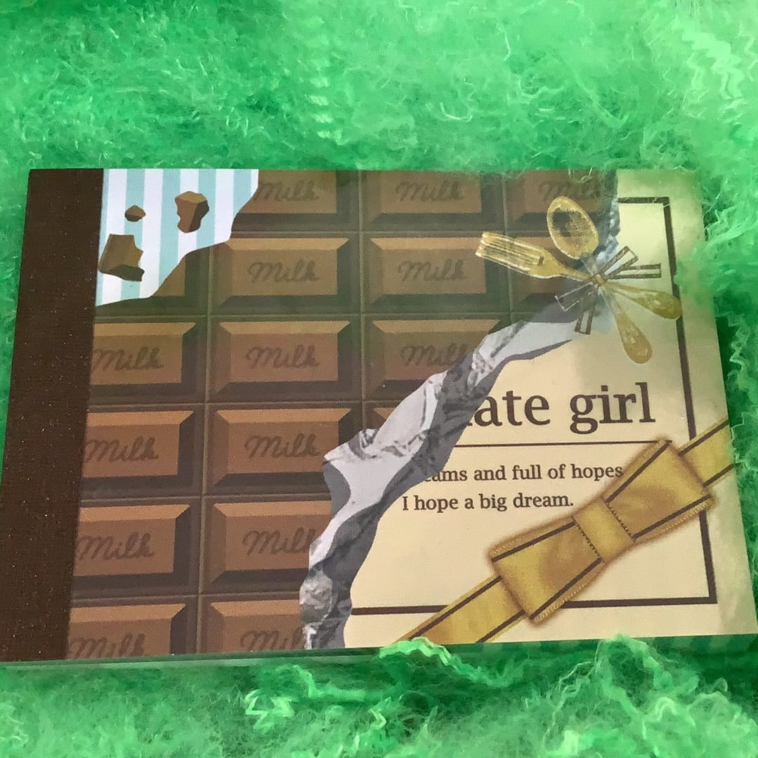 Kawaii Import Chocolate Girl Small Memo Pad Kawaii Gifts 4935124275071