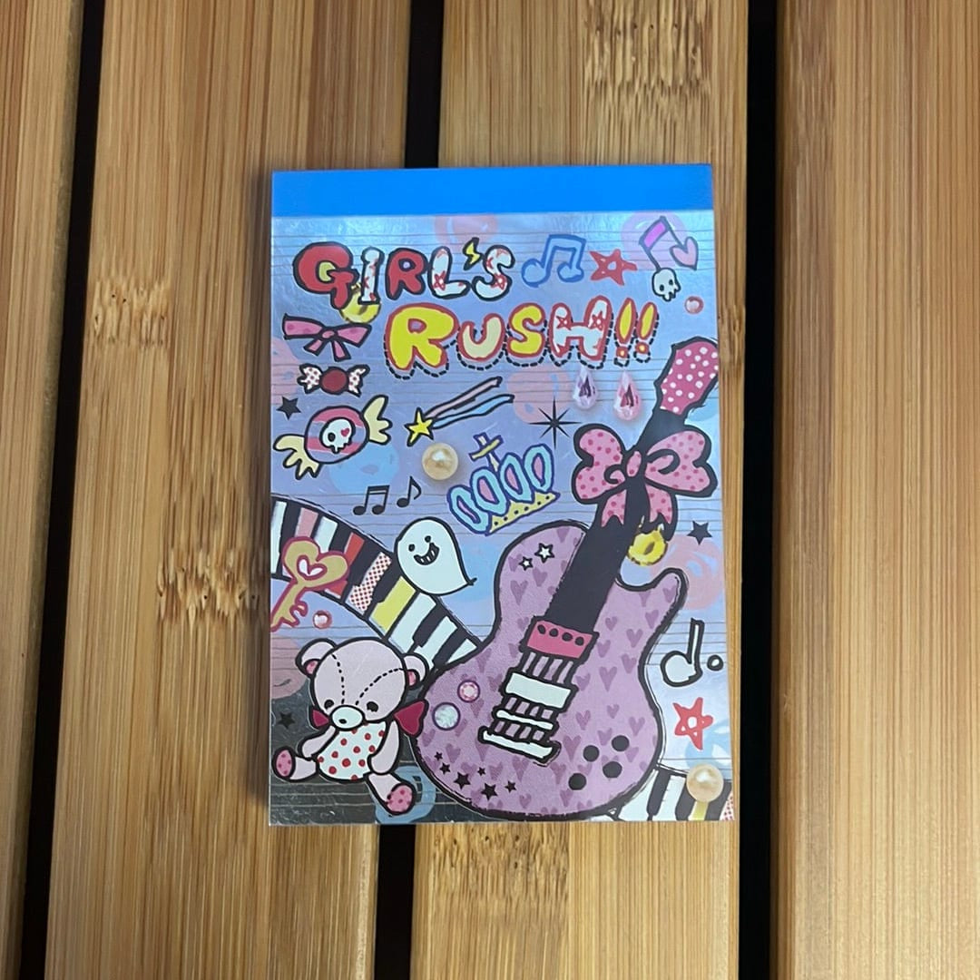 Kawaii Import Girls Rush Small Memo Pad Kawaii Gifts 4974413502672