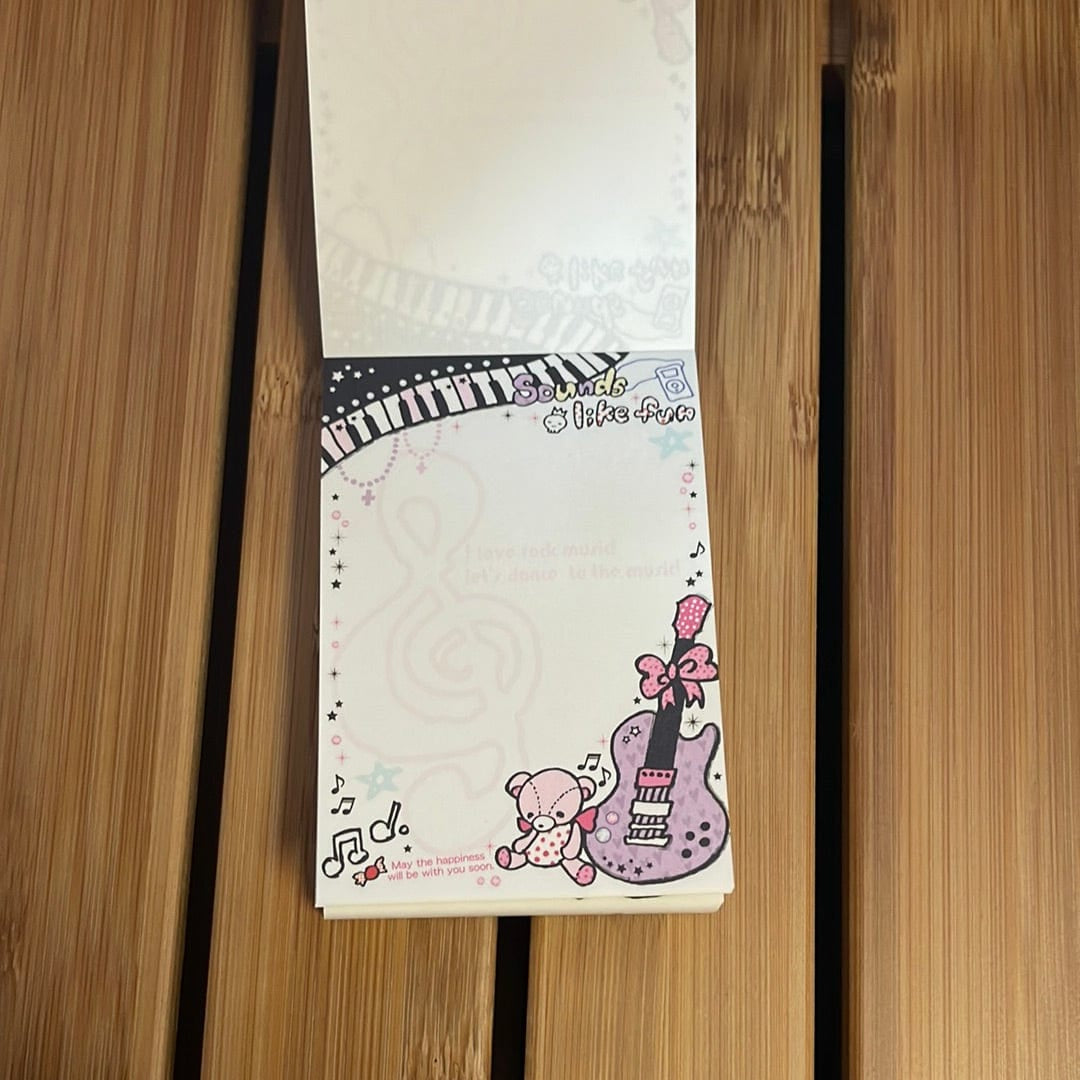Kawaii Import Girls Rush Small Memo Pad Kawaii Gifts 4974413502672