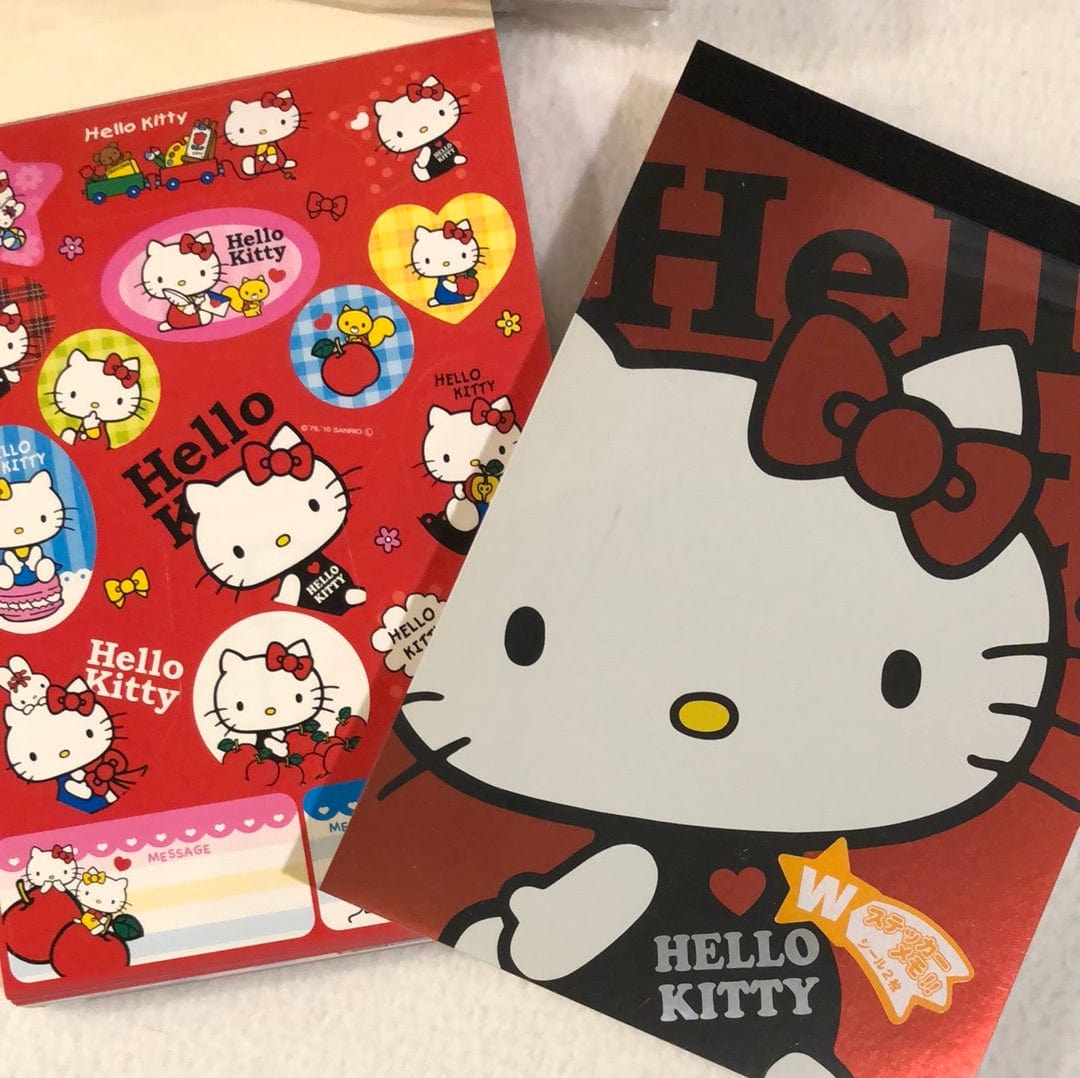 Kawaii Import Hello Kitty Memo Pad with Stickers Kawaii Gifts 4991277643587