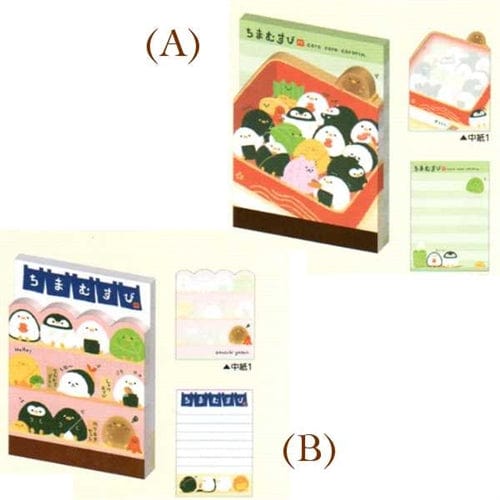Kamio Coro Coro Cororin Sushi Penguins Small Memo: (A) Bento Box