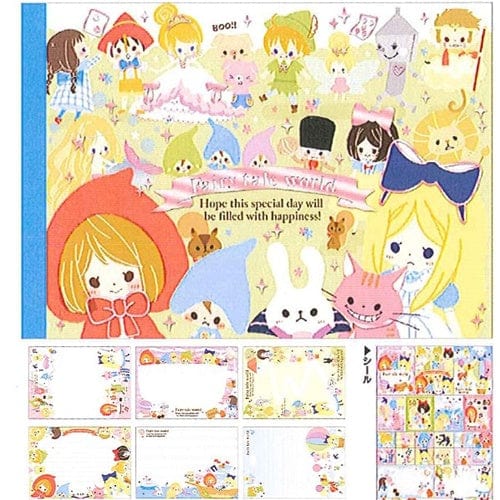 Kamio "Story Books* Fairy Tale World Memo Pad with Stickers