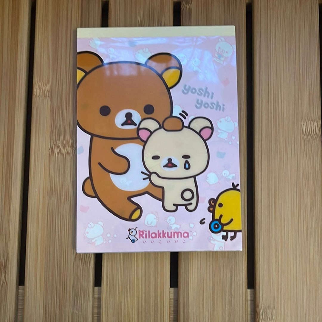 Kawaii Import Korilakkuma Crying Memo Pad Kawaii Gifts 4974413646604