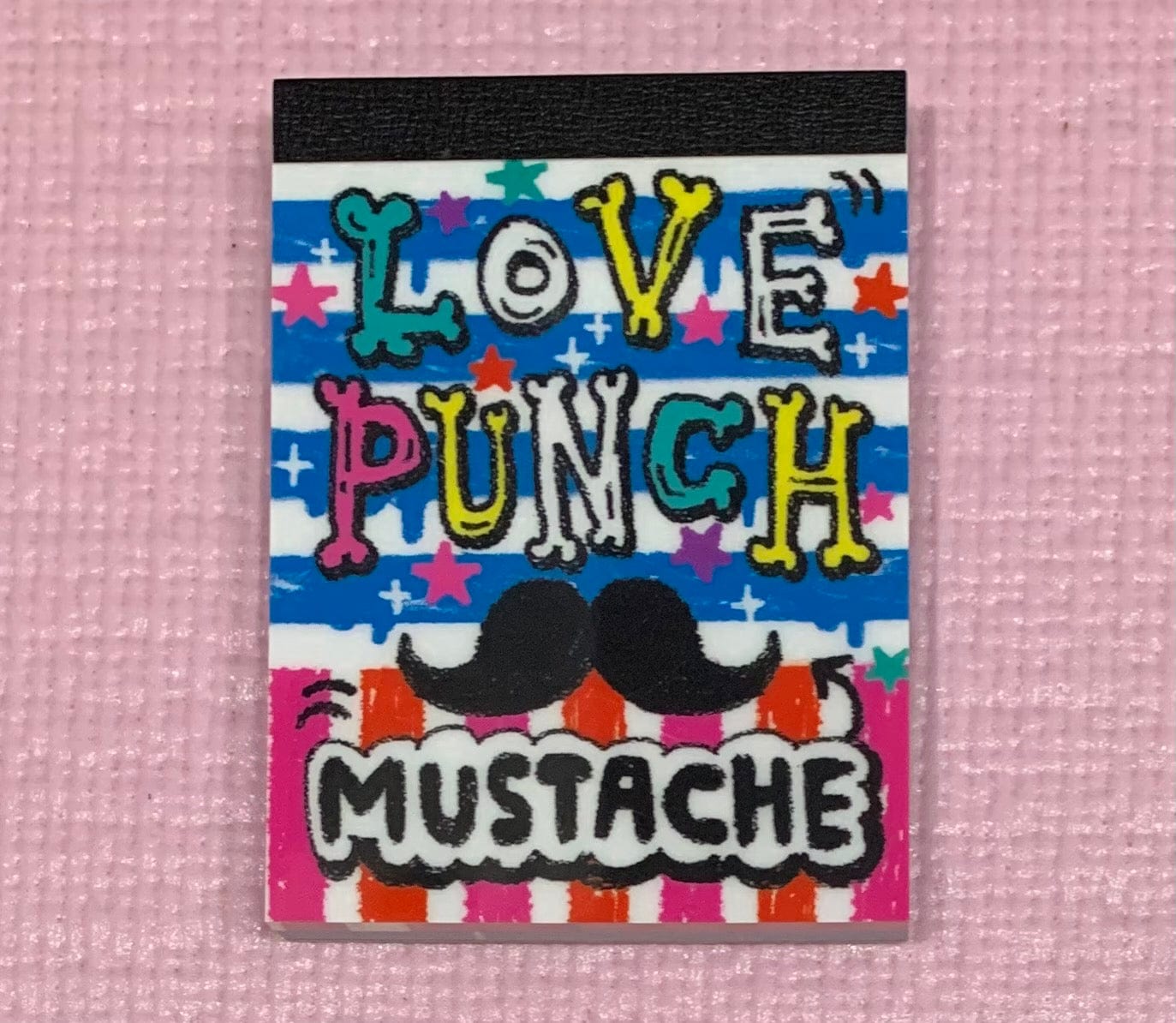 Kawaii Import Love Punch Mustache Small Memo Pad Kawaii Gifts 4909001373204