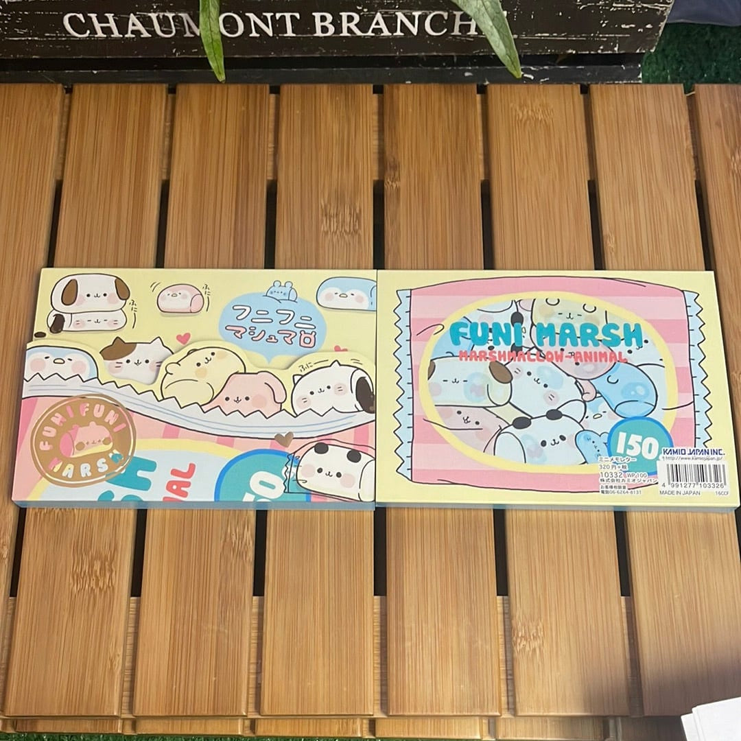 Kawaii Import Marshmallow Animal Memo Pad Kawaii Gifts 4991277103326