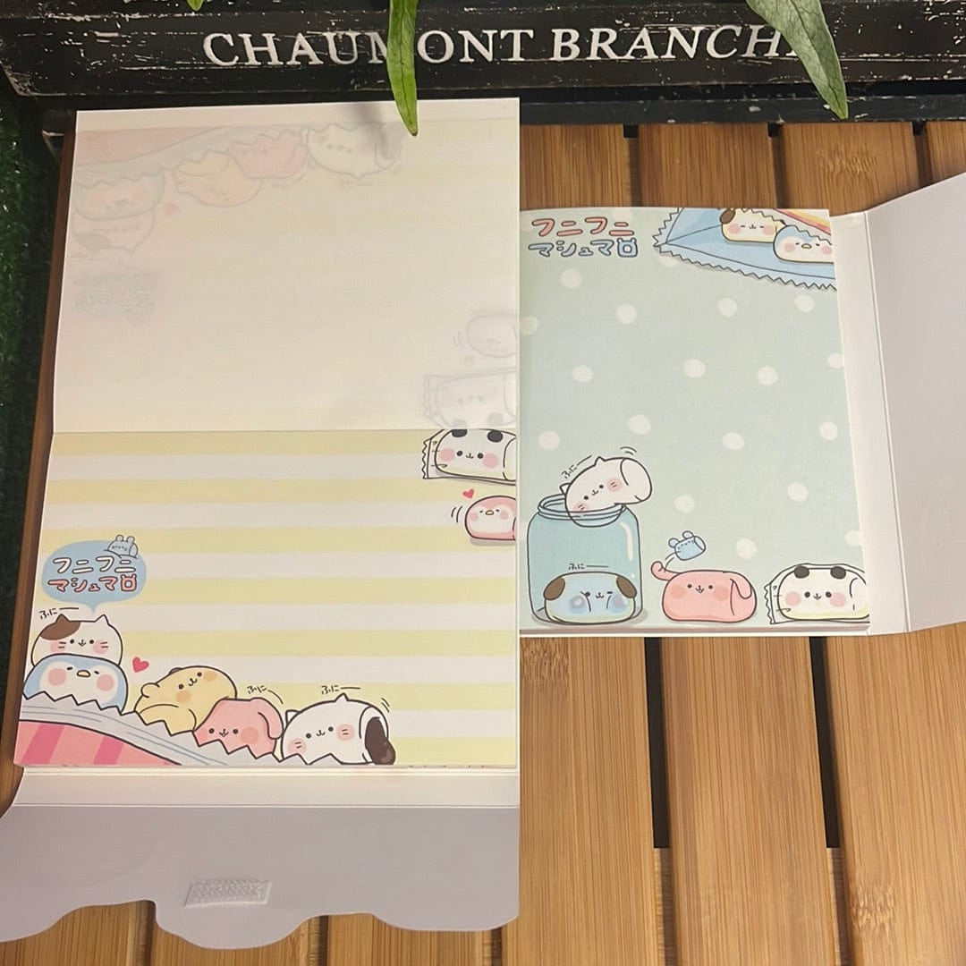 Kawaii Import Marshmallow Animal Memo Pad Kawaii Gifts 4991277103326