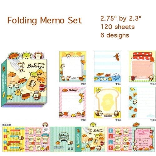 Mind Wave Funwari Bakery Folding Memo Set