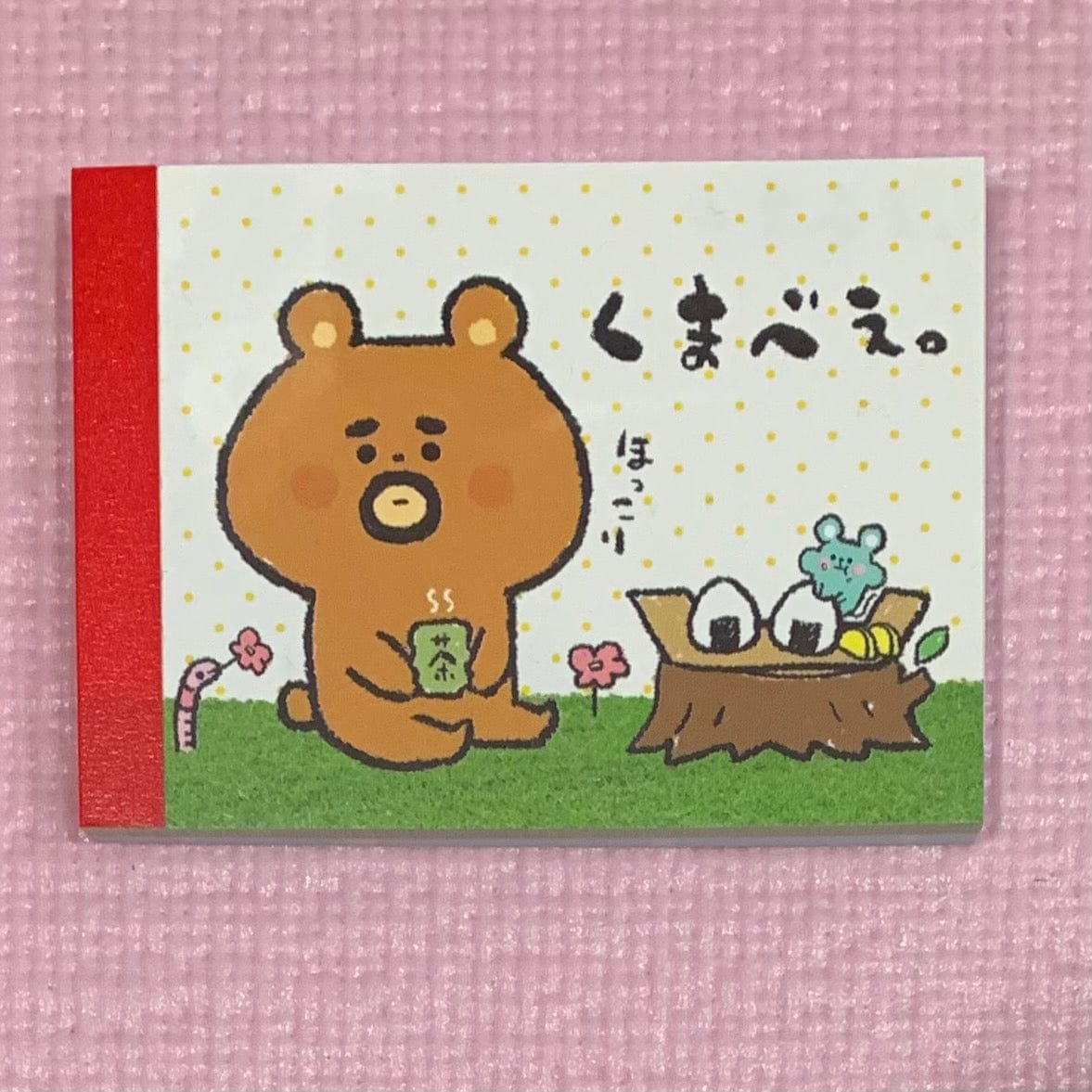 Kawaii Import Mr. Bear Small Memo Pad Kawaii Gifts 4530344801187