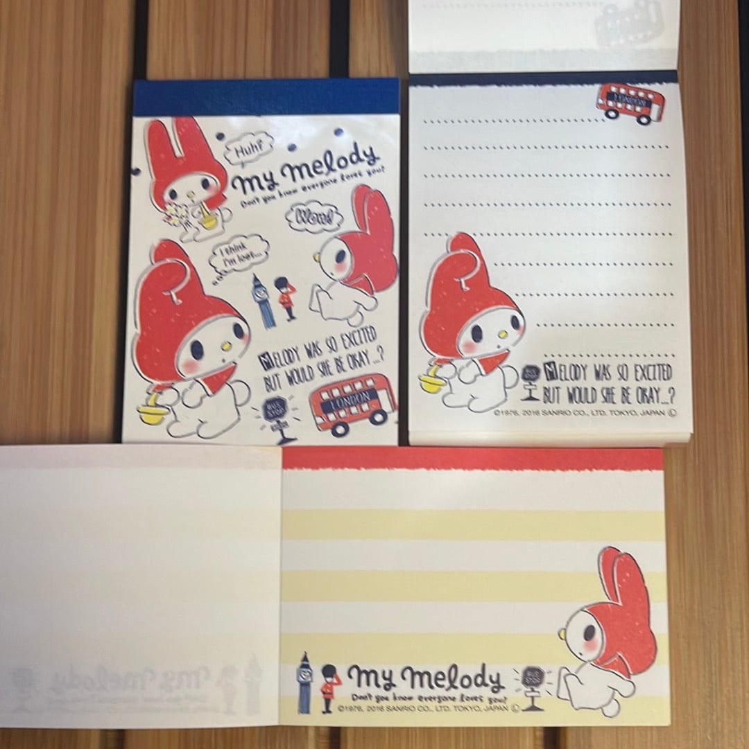 Kawaii Import My Melody Travel Small Memo Pad Kawaii Gifts 4935124142922