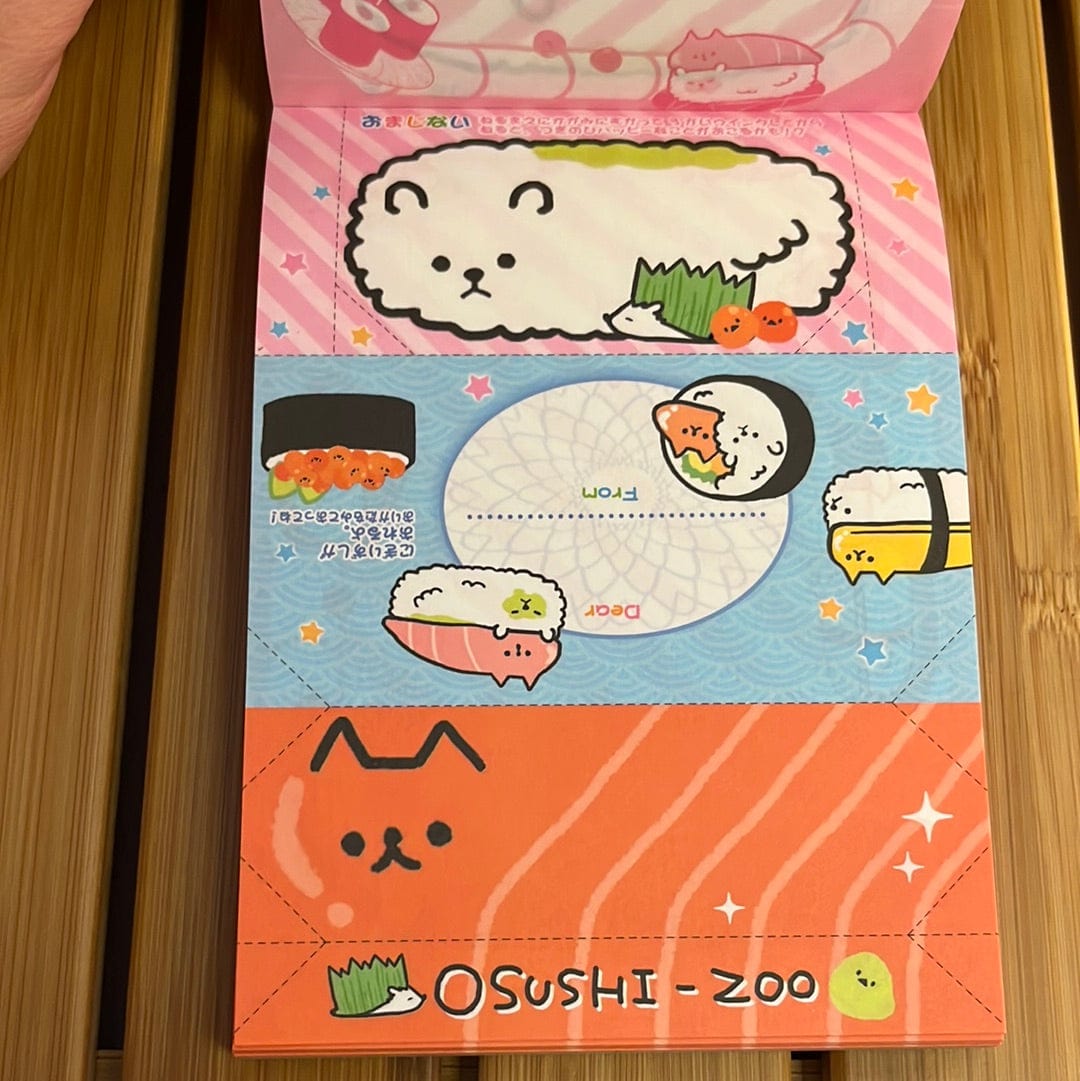 Kawaii Import Osushi-Zoo Memo Pad Kawaii Gifts 4935124083720