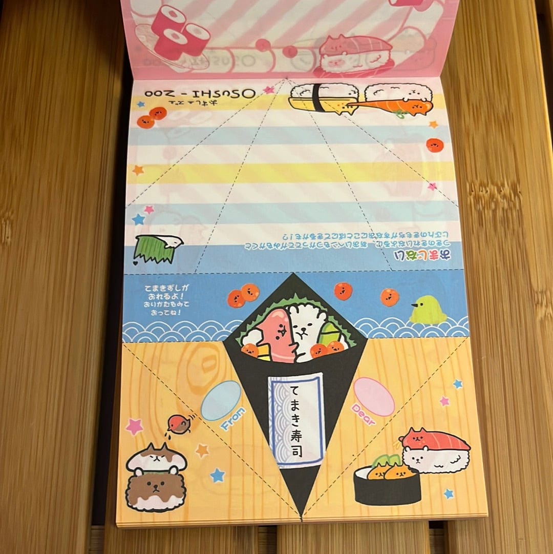 Kawaii Import Osushi-Zoo Memo Pad Kawaii Gifts 4935124083720